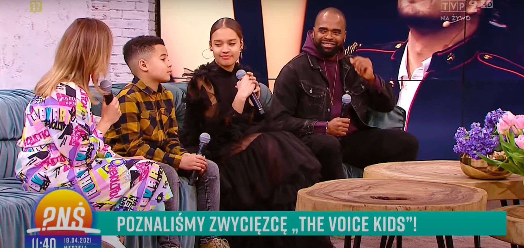 Sara Egwu-James z rodzicami w Pytaniu na śniadanie