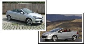 Opel Astra Twin Top kontra Peugeot 307 CC