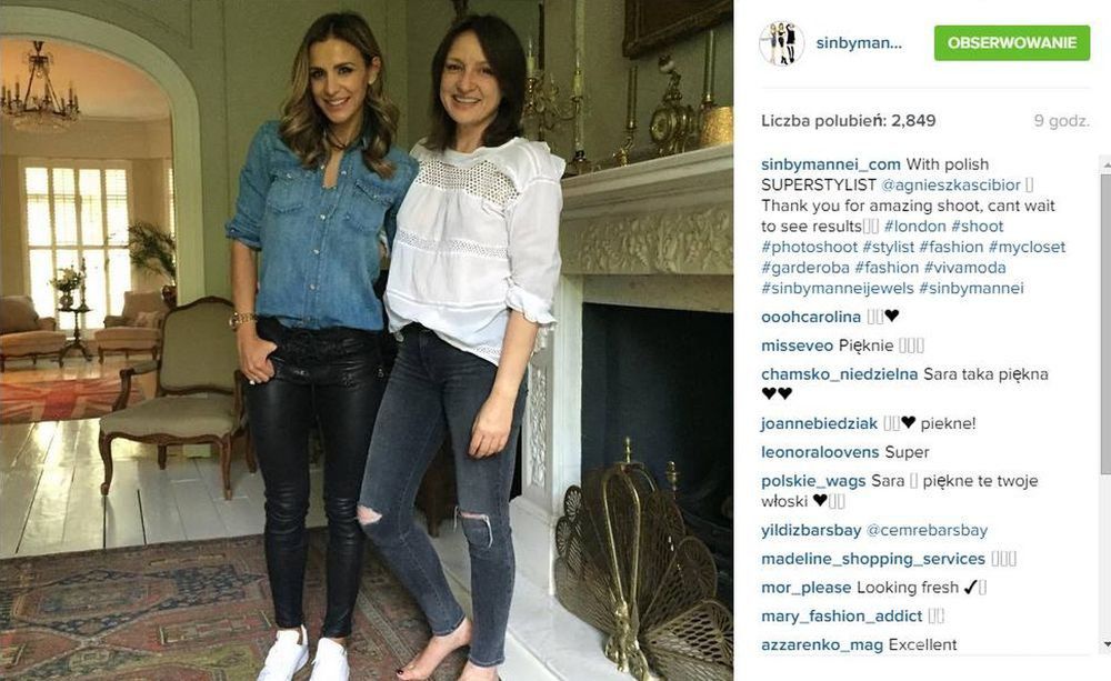 Sara Boruc w sesji Viva! Moda, fot. Instagram