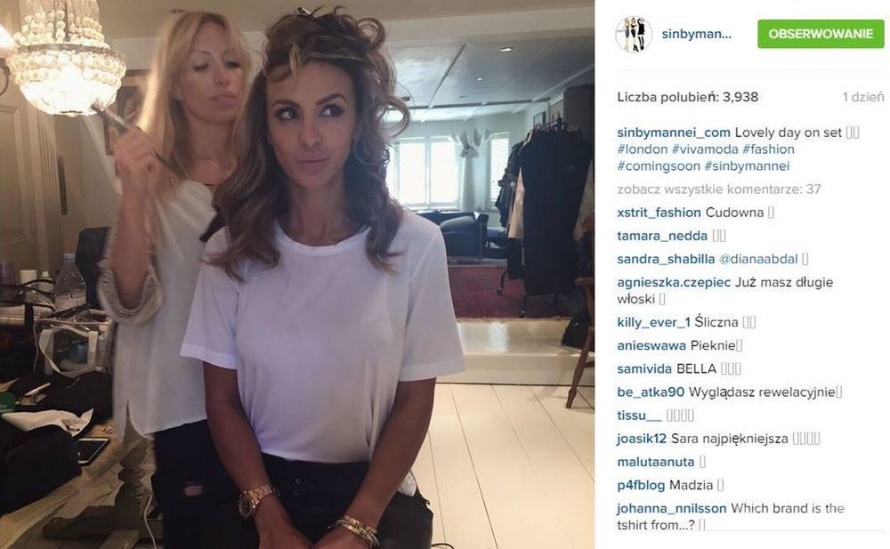 Sara Boruc w sesji Viva! Moda, fot. Instagram