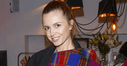 Kasia Burzyńska ma nastrój w kratkę. Taki płaszcz jest idealny na jesień