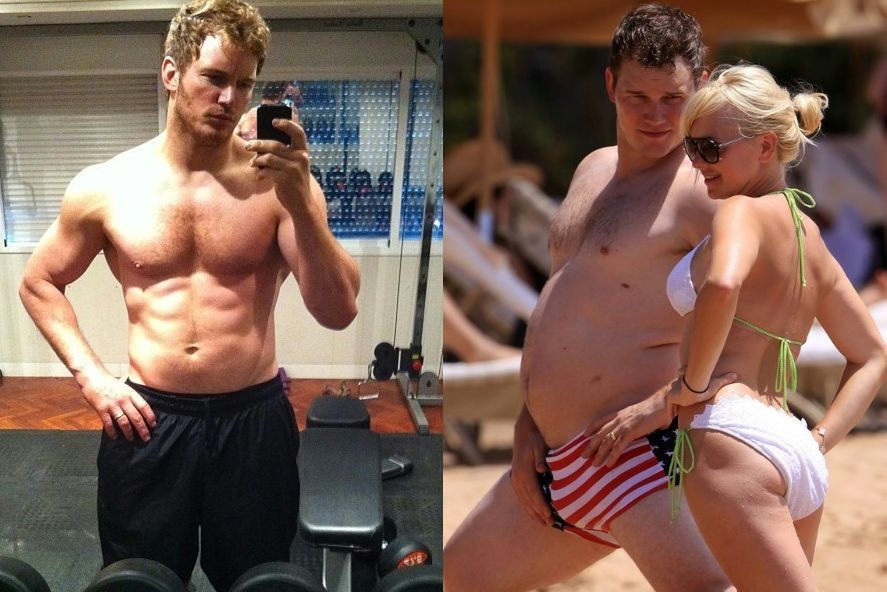 Chris Pratt obecnie i kilka lat temu 
