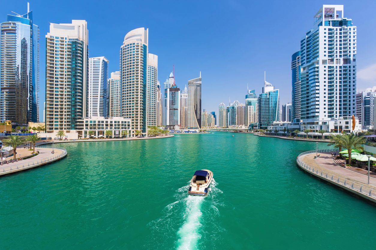 Dubaj w Zjednoczonych Emiratach Arabskich zachwyca swoją architekturą