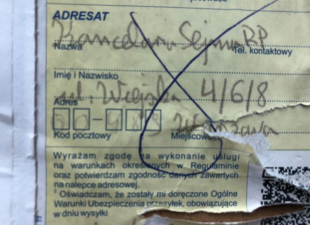 Adres Kancelarii Sejmu RP 