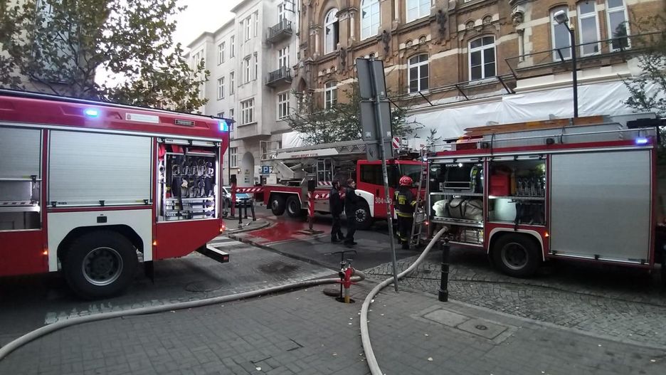 Pożar kamienicy. Otwarcie lokalu zostało przełożone.