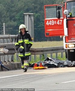 Autostrada A4. Autokar stanął w płomieniach