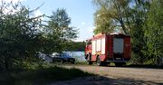 Wywrócona łódka na Zalewie Koszyckim