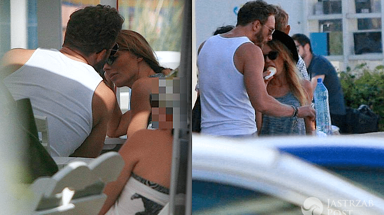 Agnieszka Włodarczyk i Sławek Uniatowski paparazzi