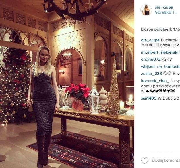 Ola Ciupa spędza Sylwestra w polskich górach