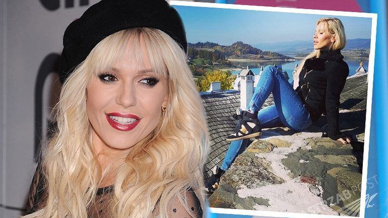 Doda wypoczywa w górach