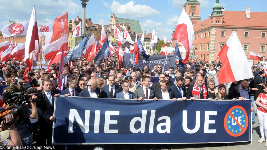 Manifestacja zwolenników Konfederacji