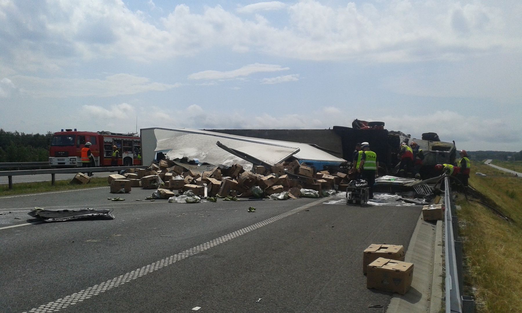 Karambol na A4. Jedna osoba nie żyje, autostrada zablokowana