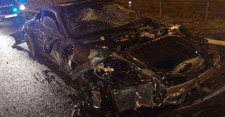 Rozbił luksusowe Porsche na Autostradzie A1