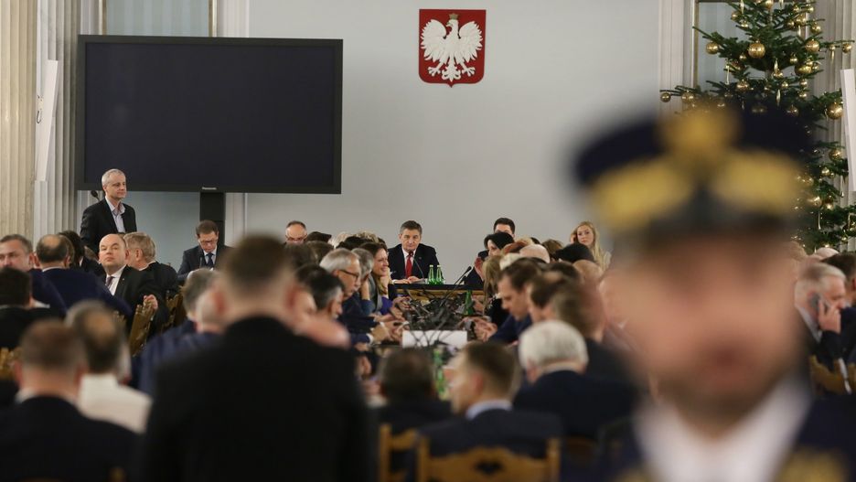Obrady w Sali Kolumnowej 16 grudnia 2016 r.