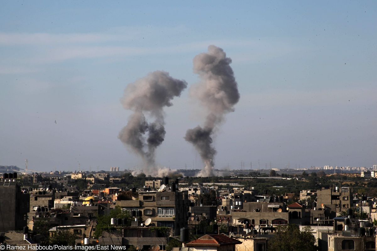 Strefa Gazy. Izrael zaatakował bazę Hamasu