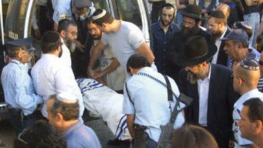 Ofiara zamachu w Jerozolimie