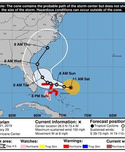 Pogoda. Huragan Dorian u wybrzeży Bahamów. Chwila przed uderzeniem
