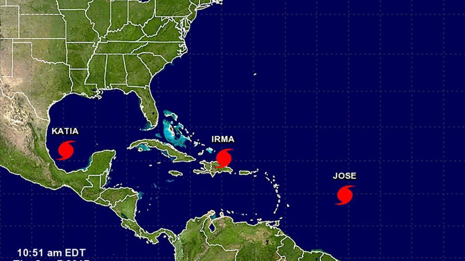 Z prognoz wynika, że huragan Irma dotrze nad Florydę w sobotę.
