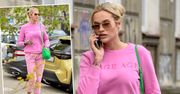 Karolina Gilon przyłapana w Warszawie. Jej radosny total look to zasługa marki Rage Age