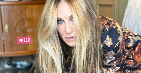 Siwiutka jak gołąbek Sarah Jessica Parker przyłapana przez paparazzi na spotkaniu z przyjacielem. Tak będzie wyglądała w nowej odsłonie "Seksu w wielkim mieście"?