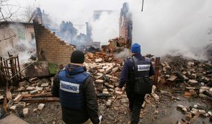 Wybuch samochodu OBWE na Ukrainie - zginął Brytyjczyk