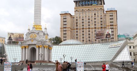 Ewakuacja w centrum Kijowa. Policja dostała informację o bombie