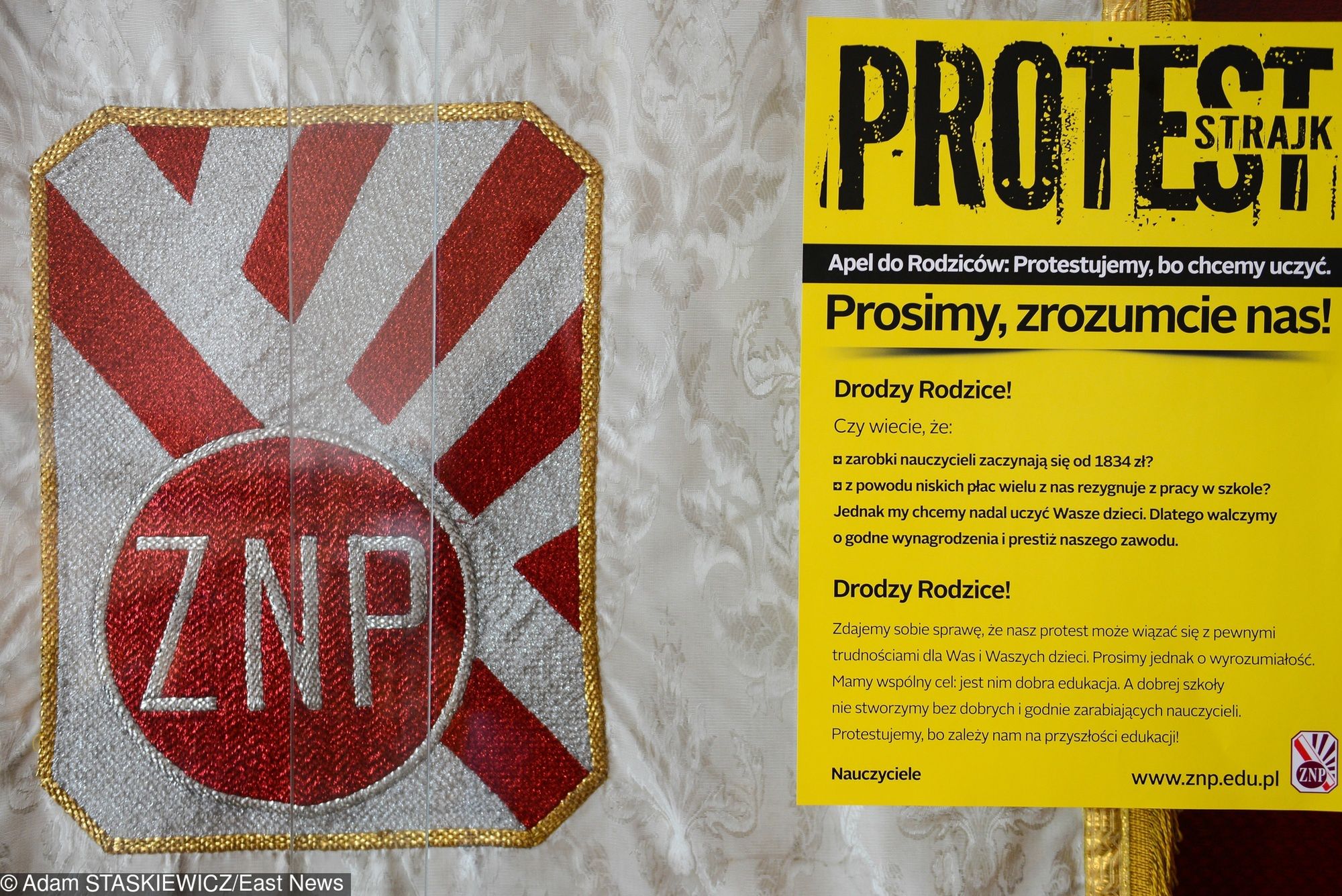 Wywieszenie flagi, plakatów czy baneru - tylko taki protest pozostanie dla nauczycieli z 4,5 tys. szkół