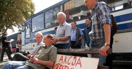 Strajk w sanockich zakładach PKS