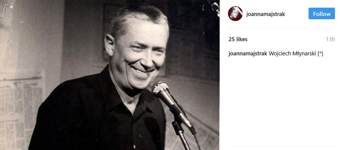 Joanna Majstrak żegna Wojciecha Młynarskiego