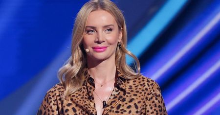 Agnieszka Woźniak-Starak w studiu "Big Brothera". Co za nogi!