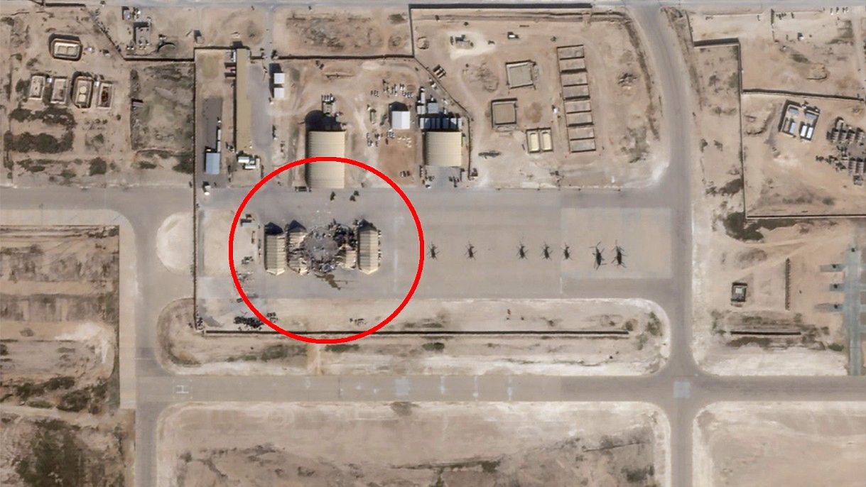 Irak. Zobacz satelitarne zdjęcia amerykańskich baz po ataku rakietowym Iranu