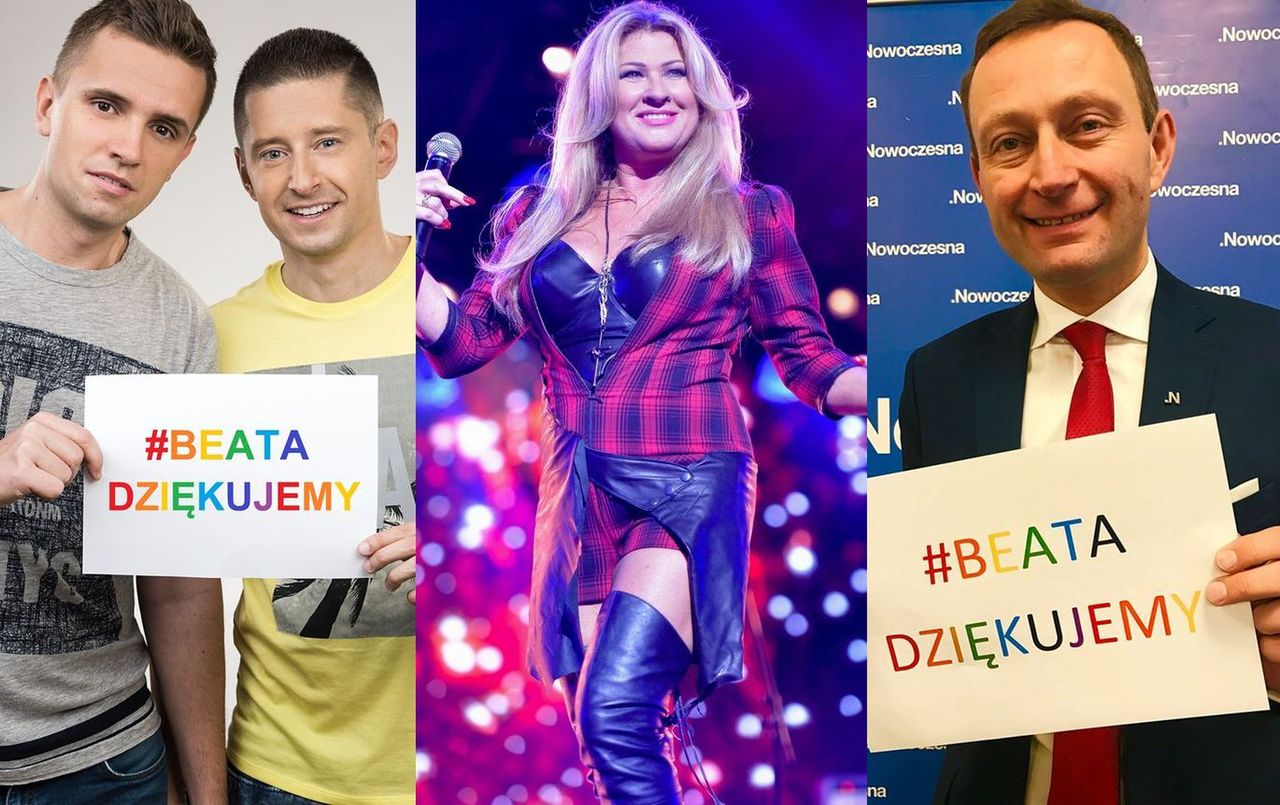 Beata Kozidrak zbiera podziękowania od środowiska LGBTQ