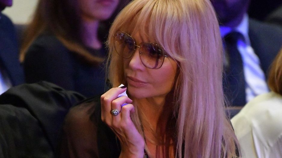 Agnieszka Woźniak-Starak na pokazie filmu męża
