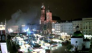 Pożar straganu na krakowskim rynku