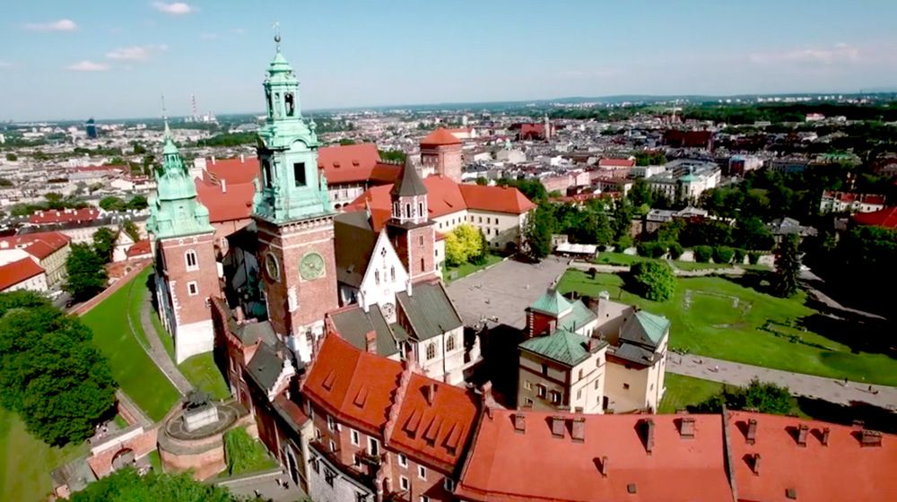 Piękny widok na stolicę Małopolski - Kraków.