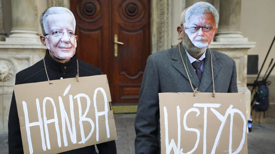 Kraków. Protest przed budynkiem urzędu miasta 
