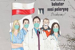 Warszawa. Na Tamce powstał mural dla lekarzy i pielęgniarek. "Nie każdy bohater nosi pelerynę"