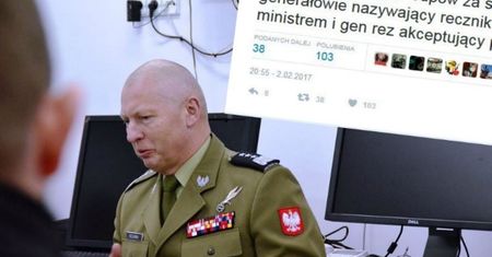 Odwołany generał jednym wpisem pokazał problem z Misiewiczem