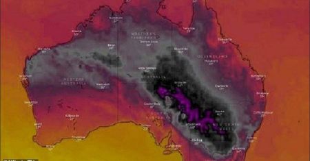 Czarna mapa pogody Australii. Najgoręcej od 80 lat