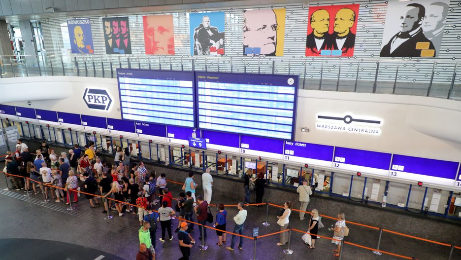 Warszawa. Do awarii na Dworcu Centralnym doszło w piątek, 7 lutego br. [zdj. archiwalne]