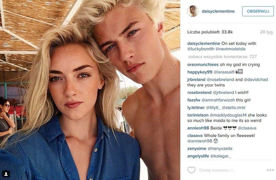 Daisy Clementine, siostra Lucky Blue Smith (fot. Instagram)