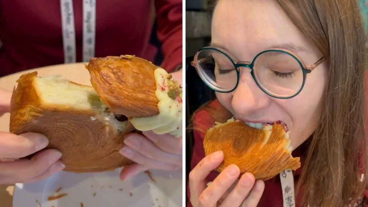 Najdroższy croissant w Polsce- Pyszności/ źródło @kulinarnie_niepowazni, Instagram