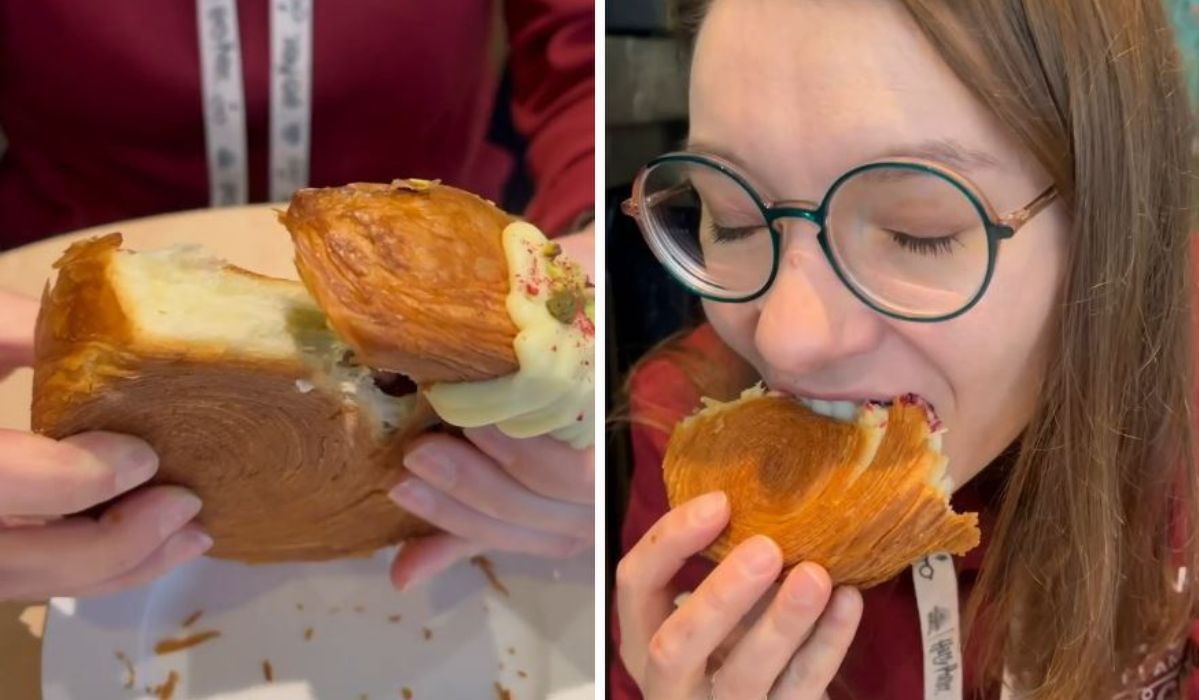 Najdroższy croissant w Polsce- Pyszności/ źródło @kulinarnie_niepowazni, Instagram