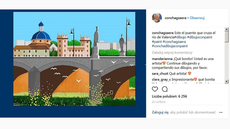 Obrazy tworzone są w popularnym programie graficznym - Paint 