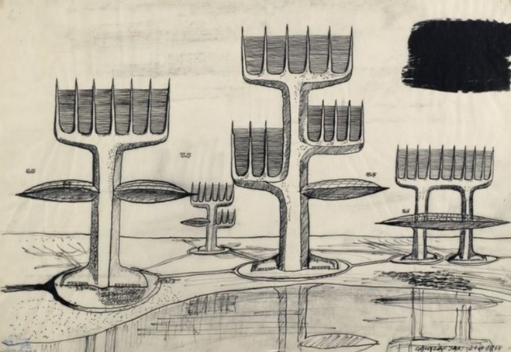 Jan Głuszak - Zespół jednostek wysokich, 1964r. 