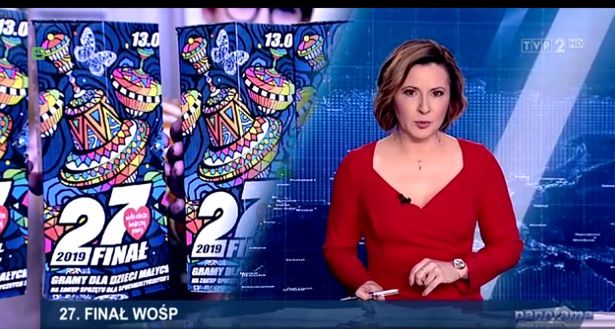 TVP nie zapomniało o WOŚP. Wzmianka o finale w "Panoramie" i "Wiadomościach"