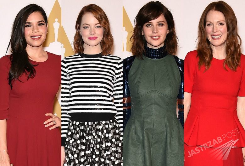 Emma Stone, Julianne Moore, Reese Witherspoon. Wszystkie gwiazdy nominowane do Oscarów 2015 na elitarnym lunchu w Beverly Hills