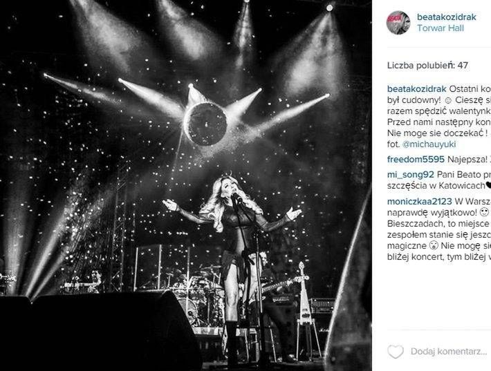 Beata Kozidrak na Instagramie