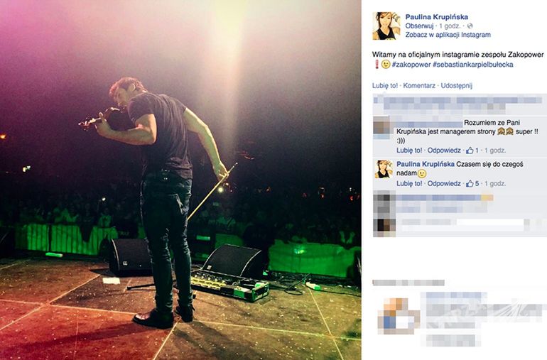 Paulina Krupińska założyła profil Zakopower na Instagramie