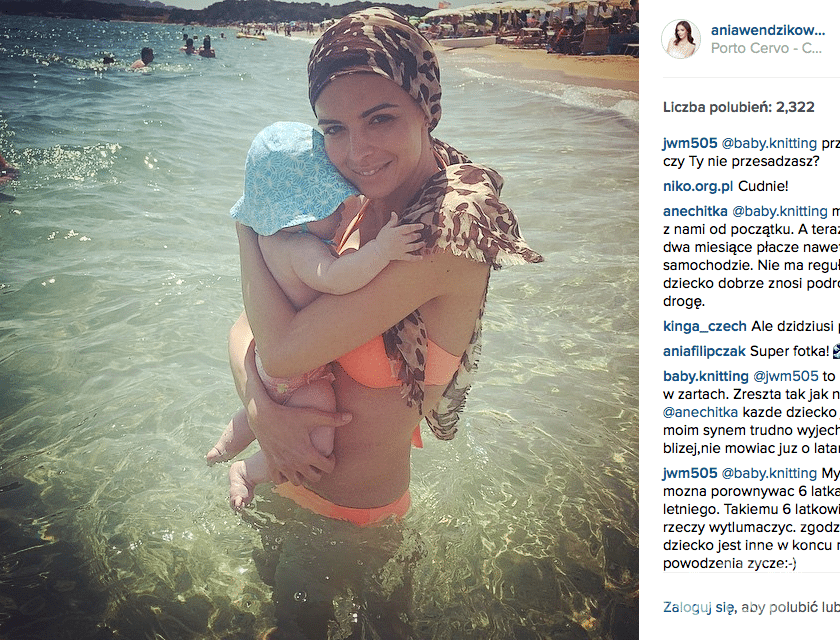 Anna Wendzikowska z córką na Instagramie